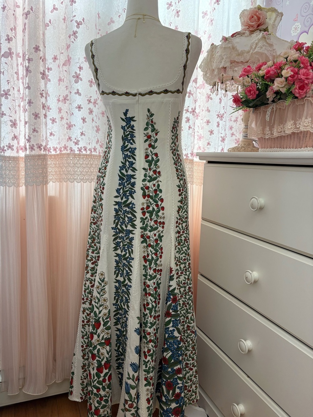 Farm Rio Off White Fruit Beauty Maxi Dress - Picture 6 of 11